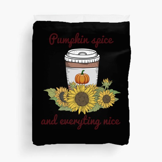 Halloween Pumpkin Spice Everything Nice Funny Duvet Covers