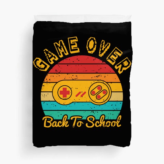 Game Over Back To School Duvet Covers