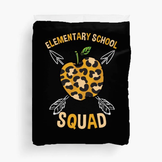 Elementary School Squad Leopard Print Duvet Covers