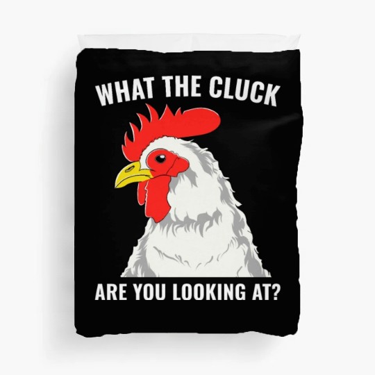 Chicken Farmer Funny Backyard Chicken Farmer Duvet Covers