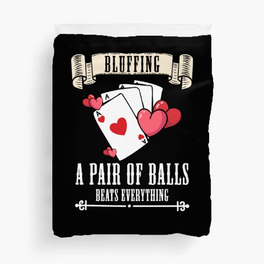 Card Game Blackjack All In Duvet Covers