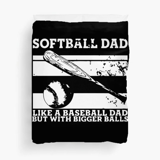 Softball Dad Duvet Covers