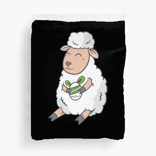Cute Easter Egg Happy Animal Sheep Gift Duvet Covers