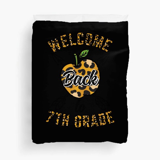 Welcome Back To 7th Grade Leopard Print Duvet Covers