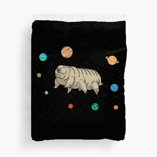 Tardigrade in Space for Tardigrade Lover Posters Duvet Covers