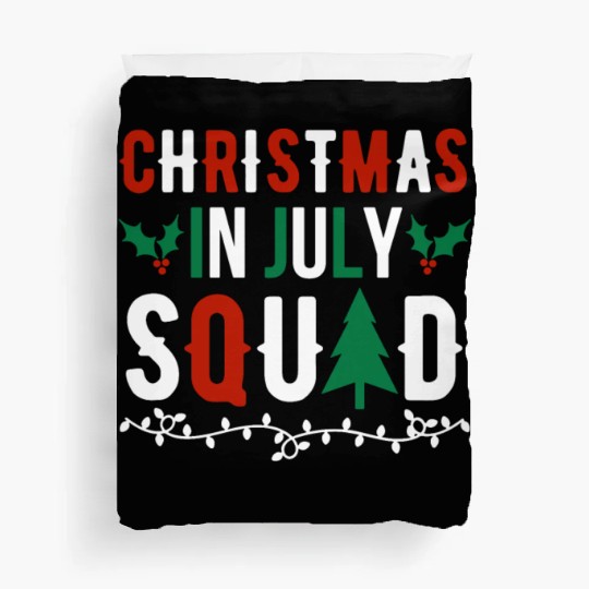 Christmas In July Squad Xmas Matching Family Duvet Covers