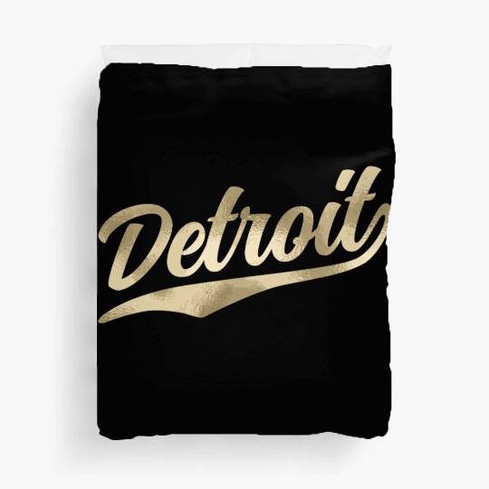 Detroit Michigan Cool Retro 1970S Vintage Duvet Covers