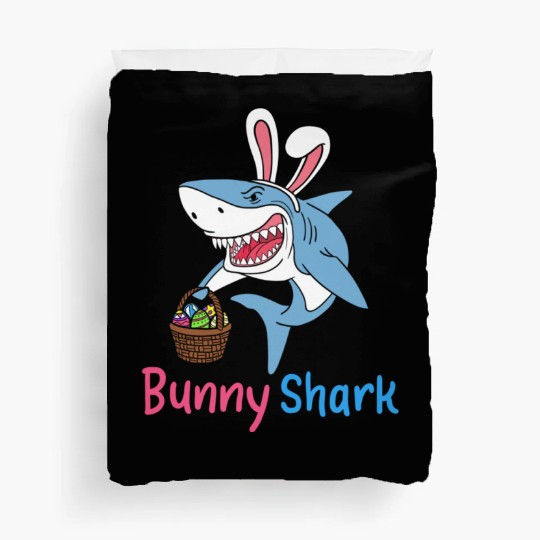 Bunny Shark Easter Sunday Egg Hunting Holiday Gift Duvet Covers