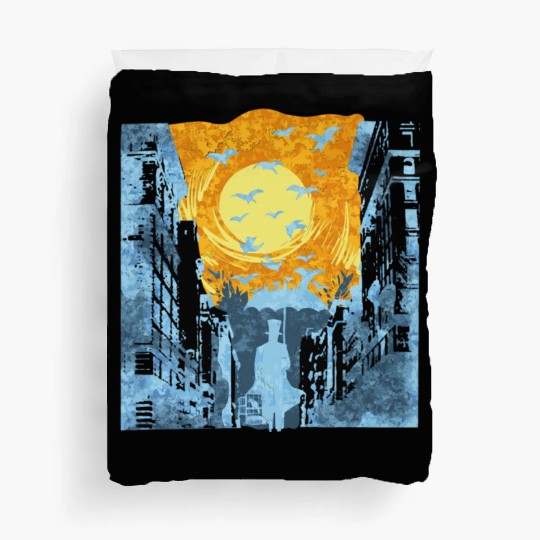 City Sun Nature Watercolor Architecture Duvet Covers