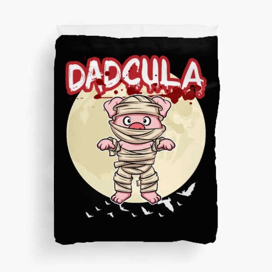 Dadcula Dracula Vampire Dad Funny Halloween Party Duvet Covers