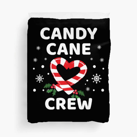 Candy Cane Crew Christmas Candies Sweet Xmas Gift Duvet Covers