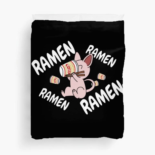 Sphynx Cat Instant Ramen Noodles Duvet Covers