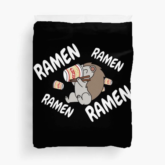 Hedgehog Instant Ramen Noodles Duvet Covers