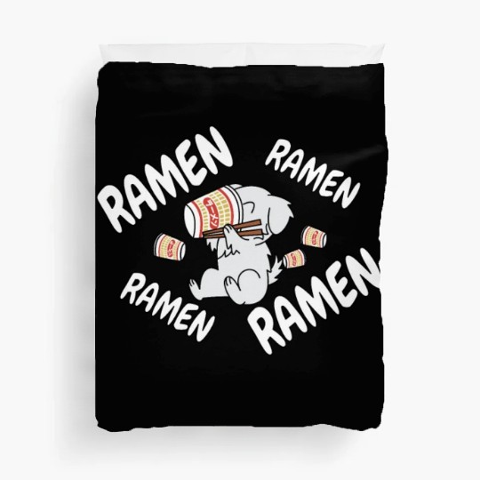 Great Pyrenees Instant Ramen Noodles Duvet Covers