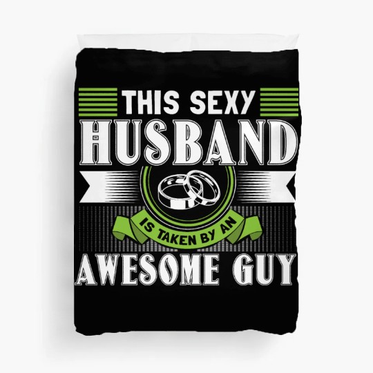 Gay Marriage Husbands Wedding Ring Duvet Covers