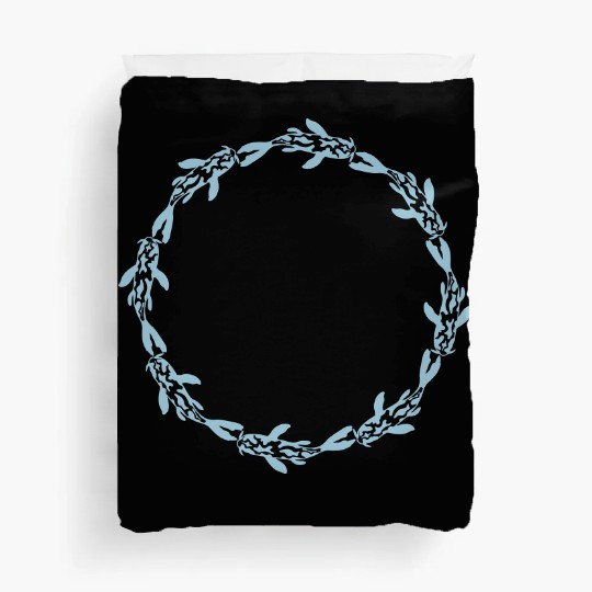 swimming koi fish nishikigoi Duvet Covers