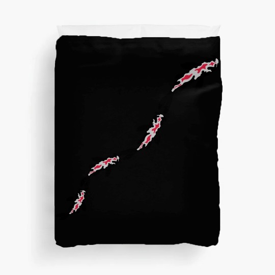 many koi fish nishikigoi Duvet Covers