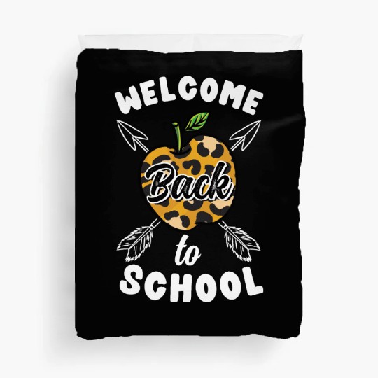 Welcome Back To School Leopard Print Duvet Covers