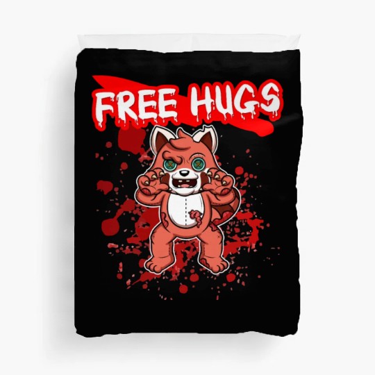 Free Hugs Halloween Sarcasm Scary Creepy Costume Duvet Covers