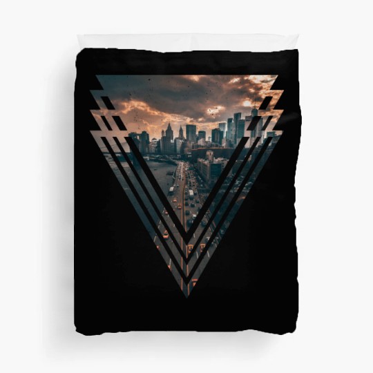 Manhattan in Triangle Duvet Covers