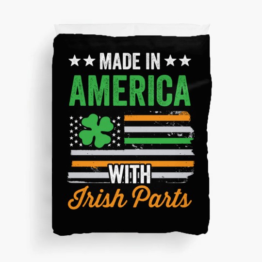 Made In America With Irish Parts Ireland Gaelic Duvet Covers