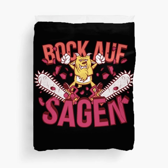 Chainsaw Goat Duvet Covers