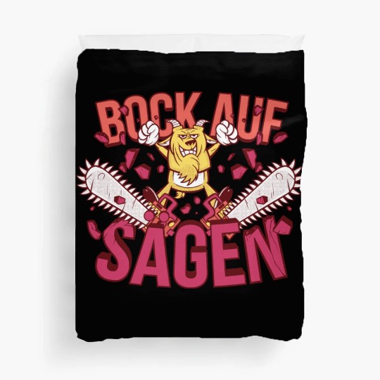 Chainsaw Goat Duvet Covers