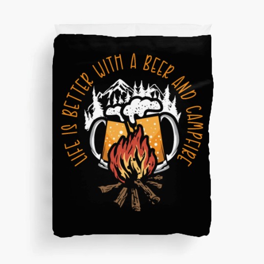 Camping Camper Present Nature Lover Van Duvet Covers