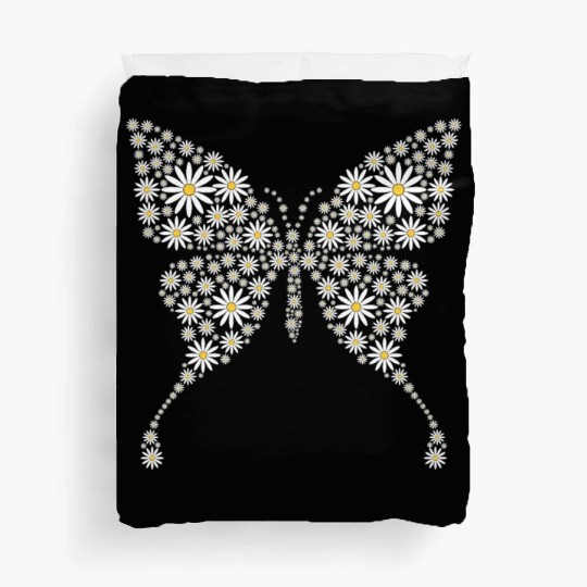 Cute Daisy Butterfly Women Gardening Flower Duvet Covers