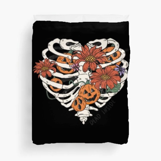 Fun Halloween Designs Dead Inside Duvet Covers
