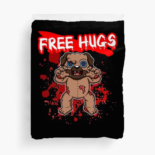 Free Hugs Halloween Sarcasm Scary Creepy Costume Duvet Covers