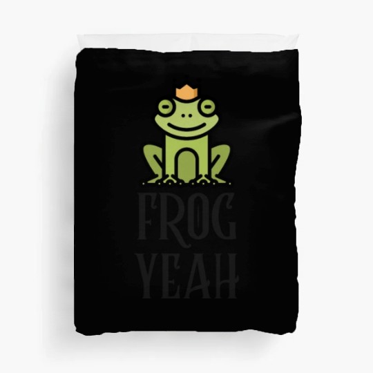 FROG YEAH Funny Cute Frog Duvet Covers
