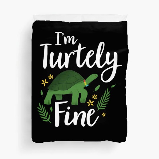 Turtle Relaxed Chilling Sea Ocean Beach Duvet Covers