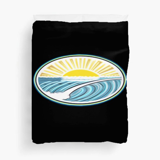 Surf Sunrise Oval Duvet Covers