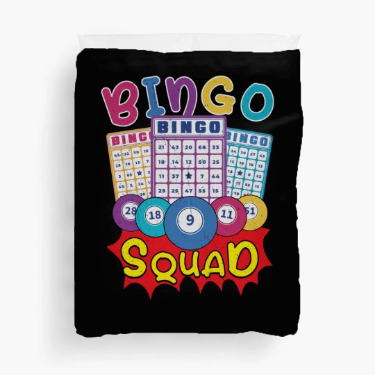 Bingo Card Game Grandma Bingo Player Bingo Cards Duvet Covers