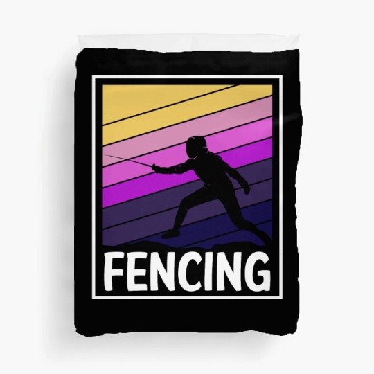 Fencing Sport Duel En Garde Foil Duvet Covers