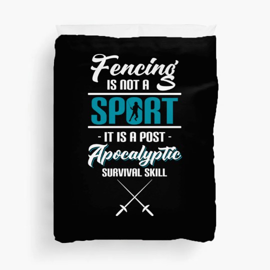 Fencing Sport Sword Sword Fight Fencing Coach Duvet Covers