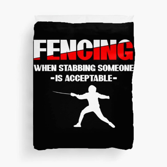 Fencing Sabre Fencing Fight Duvet Covers