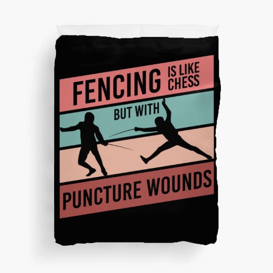 Fencing Sabre Duvet Covers