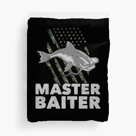 Master Baiter - Wels Catfish Hunter Duvet Covers