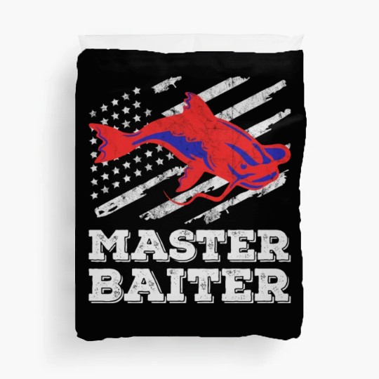 Master Baiter - Wels Catfish Hunter Duvet Covers