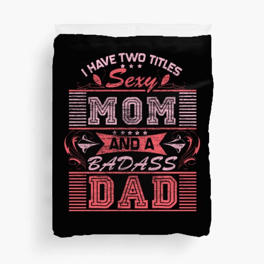 Single Mom Mom Daughter Gift Idea Duvet Covers