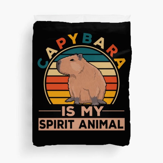 Kind Animal Lover Happy Capybara Duvet Covers