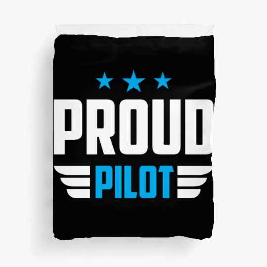 Proud Pilot Small Airplane Private Aircraft Duvet Covers