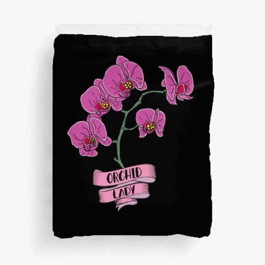 Orchid Plant Lady Cartoon Duvet Covers