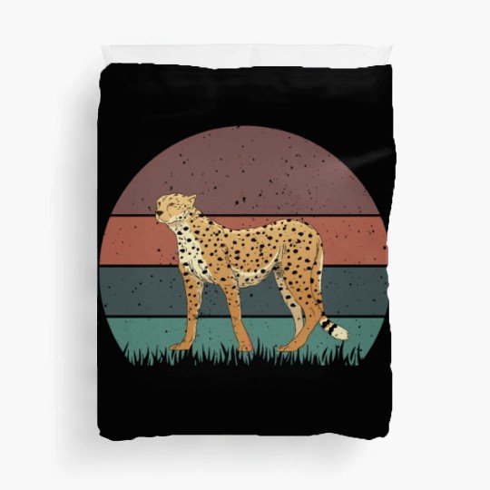 Retro Cheetah Duvet Covers