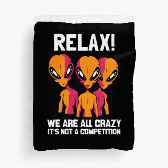 UFO Fan, Galaxy or Aliens citizens Duvet Covers