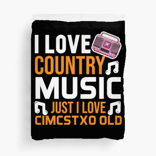 I love Country Music Duvet Covers