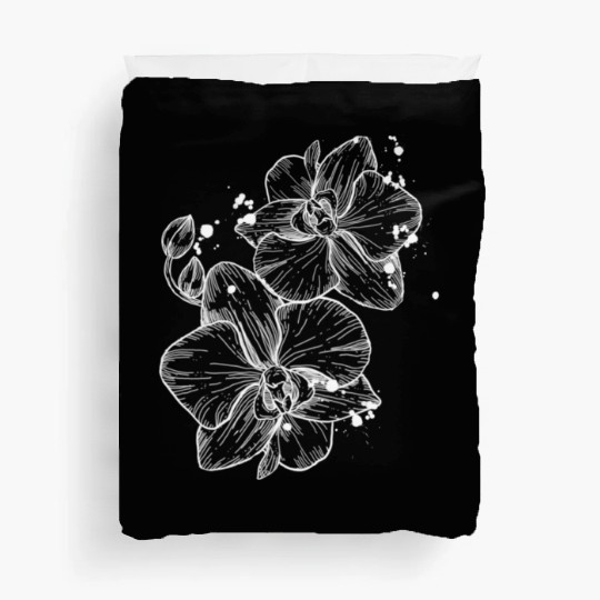 Breathtaking amazing orchid (white version) Duvet Covers