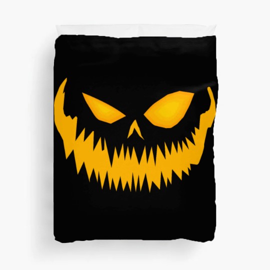 Jack O Lantern Spooky Pumpkin Face Halloween Duvet Covers
